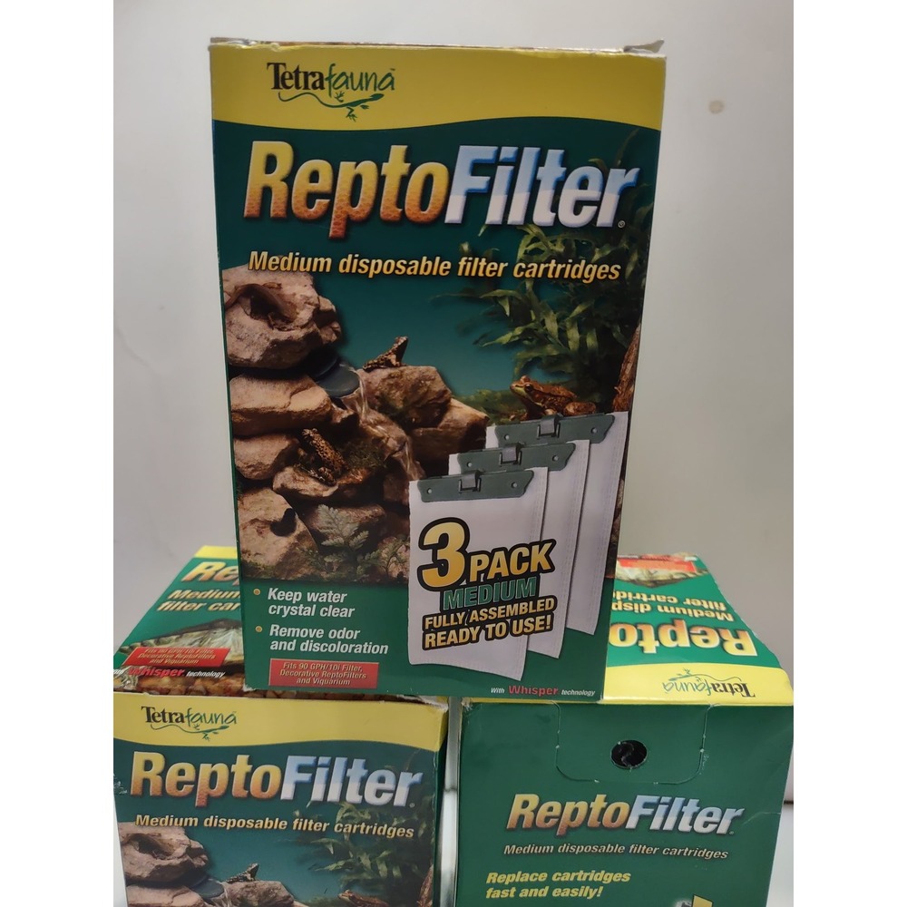 TetraFauna Reptofilter Medium Disposable Filter Cartridges 3 Pack New - Picture 3 of 5